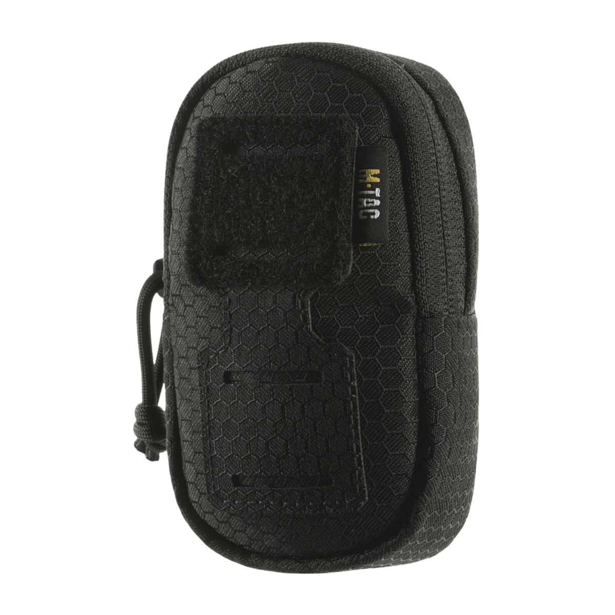 M-Tac PC Utility Taske Elite Hex i sort Cordura HEX med MOLLE-system, praktisk til opbevaring og hurtig adgang til nødvendige genstande.