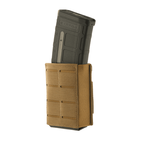 M-Tac Magasinlomme med Elastik (10 cm) Laser Cut i coyote med Kydexindsats og MOLLE-kompatibel, teknisk visning galleri position 1.