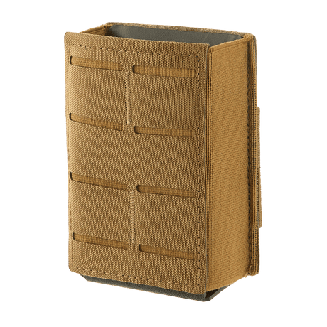 M-Tac Magasinlomme med Elastik (10 cm) Laser Cut i coyote, robust materiale med Kydexindsats og MOLLE-kompatibel, galleri position 1.