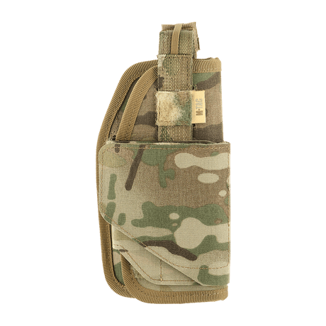 M-Tac Universal Taktisk Hylster Elite Højre i lamineret Cordura 500D med MOLLE-interface, justerbar og sikker pasform til de fleste pistoler.