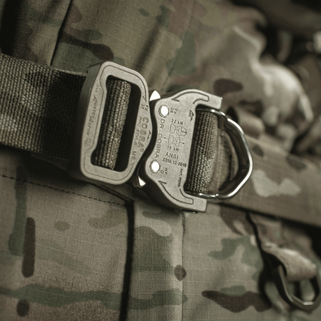 M-Tac Taktisk Krigsbælte Tiger D-Ring Cobra med slidstærkt Cordura® 500D materiale til moderne soldatudrustning.