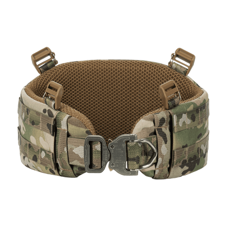M-Tac Krigsbælte ARMOR Tegris D-Ring Cobra i Multicam design, lavet af holdbar Cordura 500D, ideel til taktiske missioner og specialstyrker.
