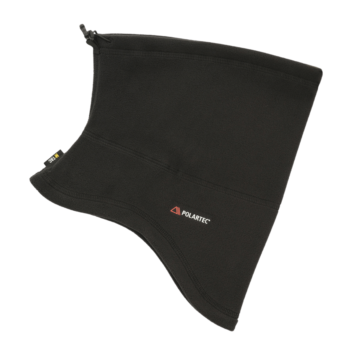 M-Tac Anatomisk Tube Scarf med Snor Polartec i sort, lavet af blød Polartec® Micro Series fleece, alsidigt halsrør til vind og regn beskyttelse.