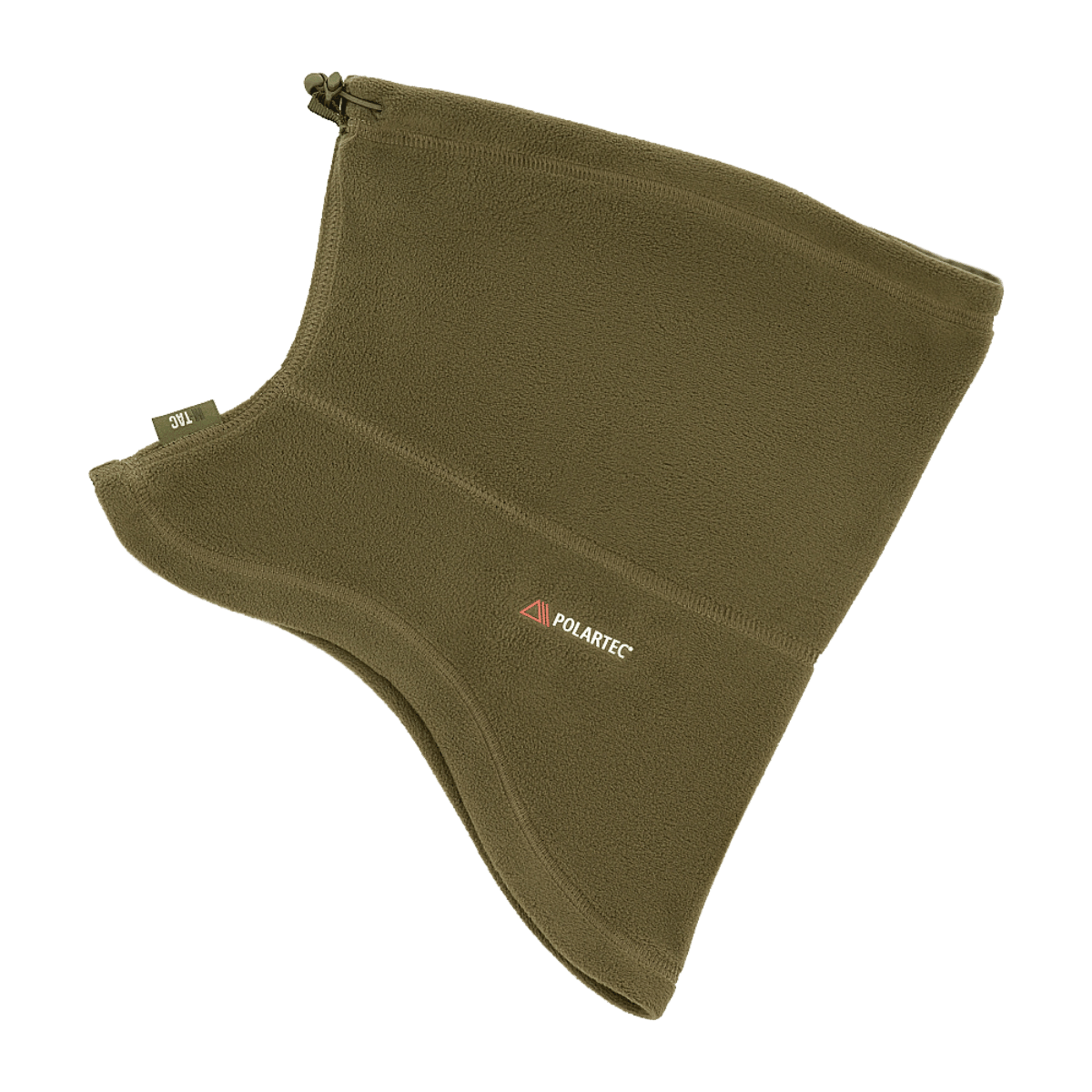 M-Tac Anatomisk Tube Scarf med Snor Polartec i olivenfarve lavet af Polartec Micro Series fleece for varme og komfort