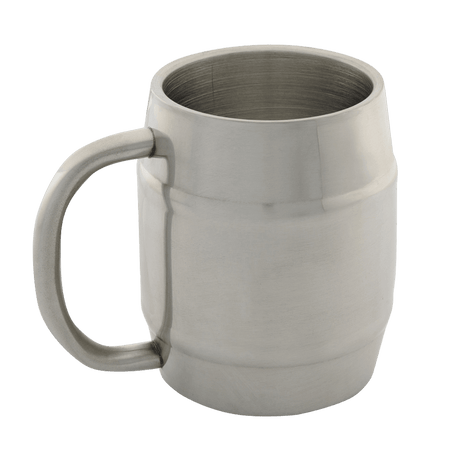M-Tac Termokrus til Camping Øl – Rustfrit Stål med dobbeltvæggede isolering og kromfinish, 450 ml egnet til outdoor brug.
