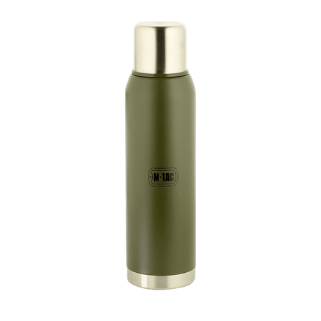 M-Tac Termoflaske Type 2 - 1.3L i rustfrit stål til camping, vandreture, fisketure og picnic med dobbeltvægget vakuumisolering
