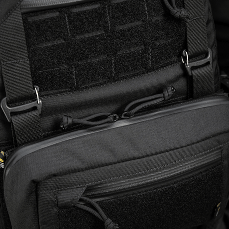 M-Tac Admin Pouch Large Elite Gen.II i sort Cordura 500D med AquaGuard lynlåse og velcropanel til modultilbehør.