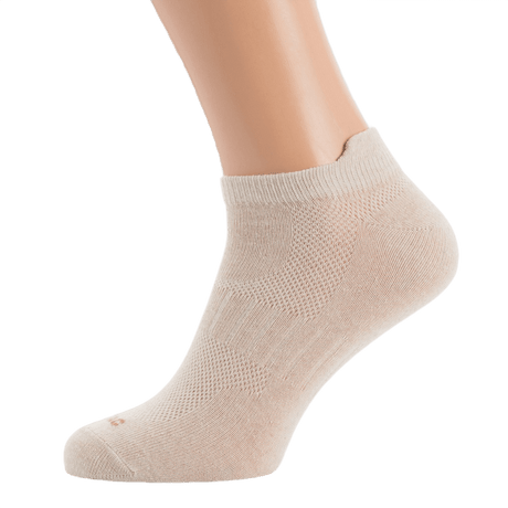M-Tac Let Sportsokker til løb, korte og åndbare sokker i beige med elastisk kant for komfortabel pasform, ideelle til varme vejrforhold.