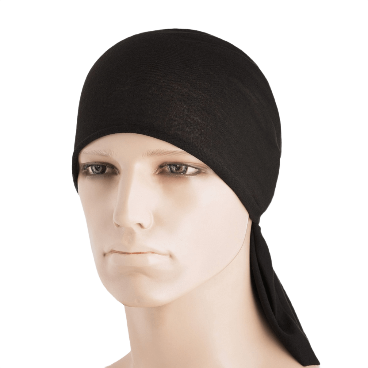 Modemand med M-Tac Let Tubehalstørklæde som balaklava, perfekt til airsoft, vandreture og cykling. Let, strækbar og hurtigtørrende.