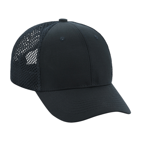 M-Tac Mesh Flex Ripstop Baseball Cap med mesh-paneler og justerbar Velcro-strop for optimal ventilation og komfort til udendørs brug.