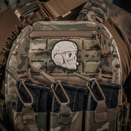 M-Tac Patch Operator 3D PVC på taktisk vest med velcro, realistisk design, perfekt til tøj eller udstyr, størrelse 6x7 cm