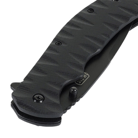 M-Tac Outdoor & Militær foldekniv - Type 4 med G10 kompositmateriale håndtag, taktisk design, krom rustfrit stål klinge.