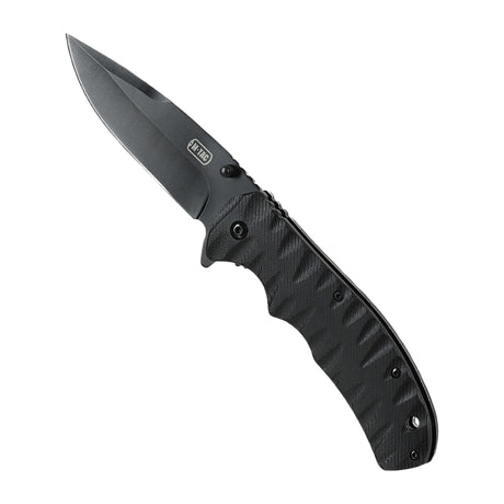 M-Tac Outdoor & Militær foldekniv - Type 4 med sort klinge og G10 håndtag, letvægts og holdbar, perfekt til EDC-udstyr.