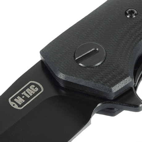 M-Tac Outdoor & Militær foldekniv - Type 6 med G10-komposit håndtag og krom rustfrit stål klinge, ideel til EDC-brug.
