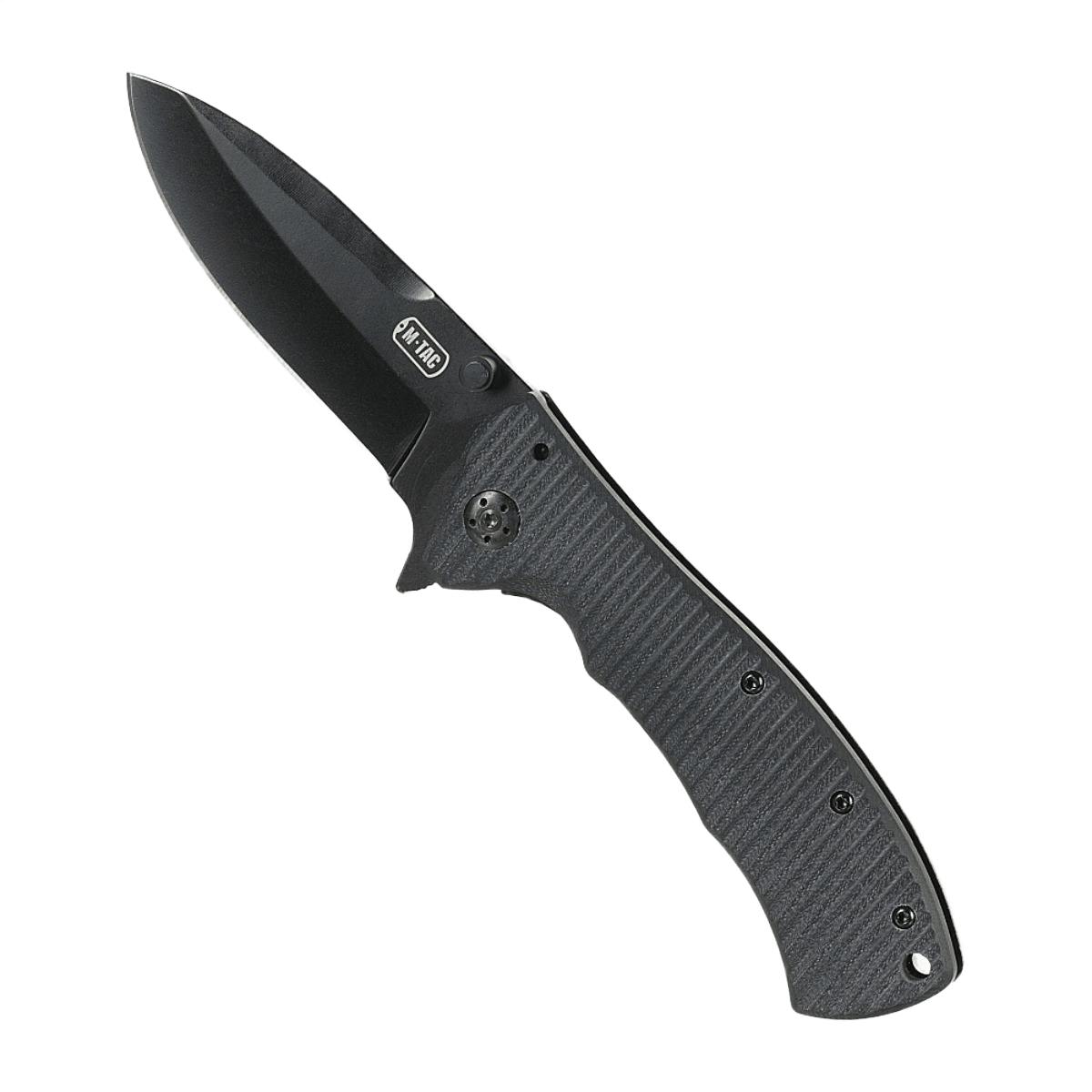 M-Tac Outdoor & Militær foldekniv - Type 7 med krom rustfrit stål klinge og sort belægning, komfortabelt design, frame-lock mekanisme