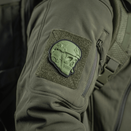 M-Tac Patch Operator 3D PVC på taktisk jakke, realistisk design med velcro, velegnet til tøj, tasker eller gear, størrelse 6x7 cm
