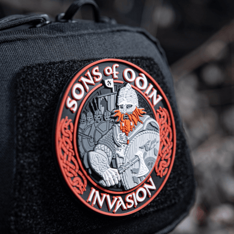 M-Tac Patch Sons of Odin 3D Velcro moralemærke på rygsæk med 3D-effekt og Velcro.