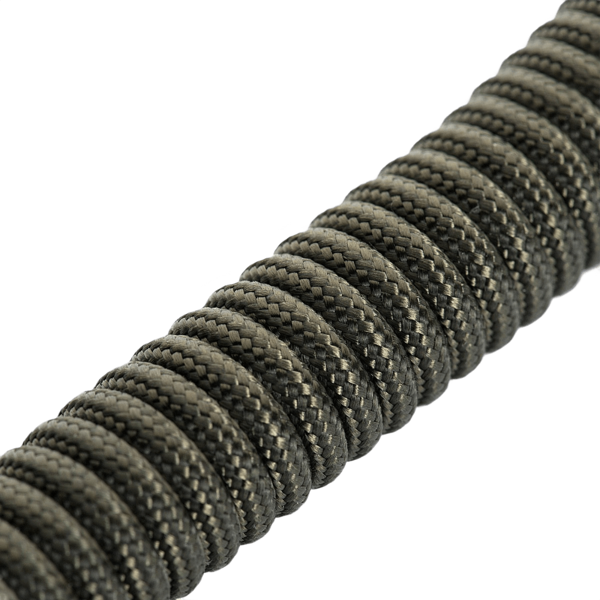 M-Tac Safety Cord med D-ring spiralformet sikkerhedssnor af paracord og PVC designet til at sikre udstyr mod tab eller tyveri.