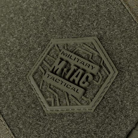 Detalje af M-Tac Sling Pistol Taske Elite Hex med Velcro med militær taktik logo på Cordura stof