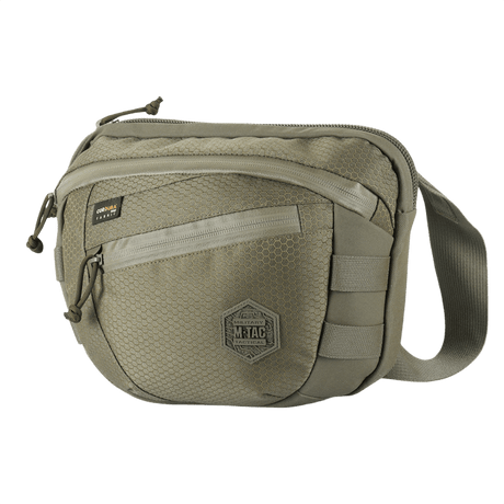M-Tac Sphaera Hex Hardsling Bag Large Elite i sandfarvet design, praktisk og stilfuld taske til hverdagsbrug