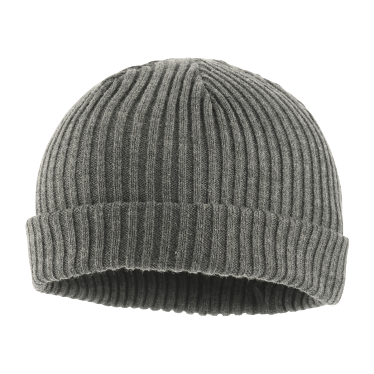 M-Tac Watch Cap 100% Akryl, grå strikhue til køligt vejr, lav profil, strækbar, dobbeltsyet til ekstra varme og holdbarhed, str. S-XL