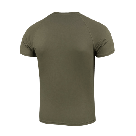 M-Tac T-Shirt Raglan Sweat-Wicking Tactical Summer i grøn, elastisk polyester, set bagfra