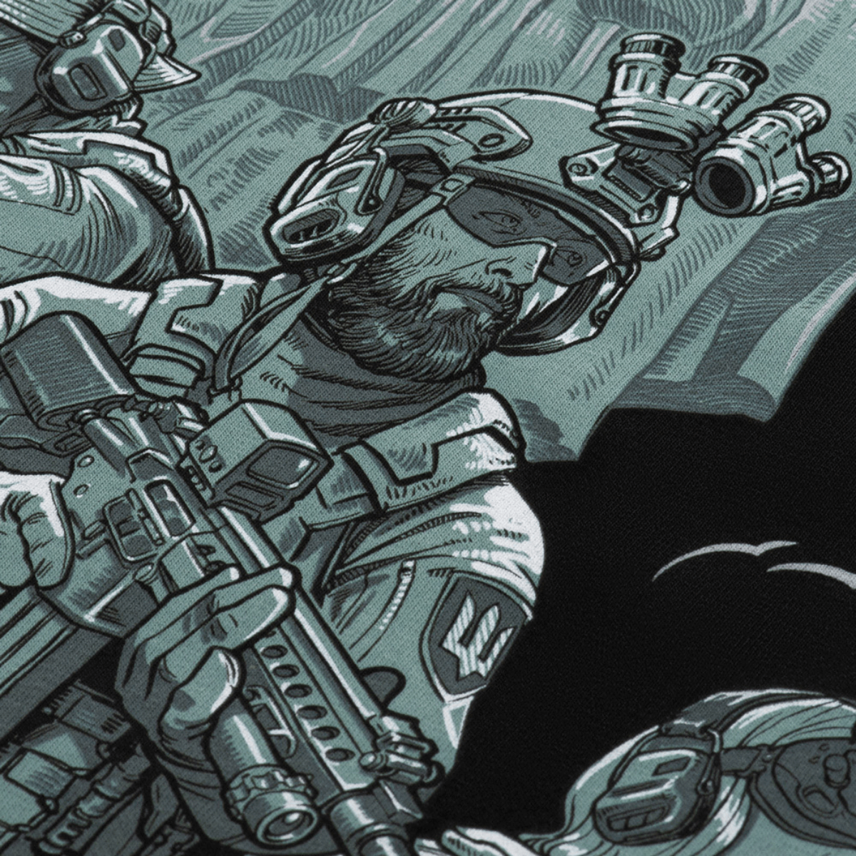 M-Tac T-Shirt Freedom med ukrainske militærmotiver og modstandsikoner, symboliserer beskyttelse og frihed, lavet i blød bomuldsblanding.