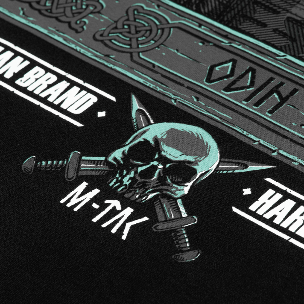 M-Tac T-Shirt Odin Mystery med tryk af Odin, kraniegrafik og tekst "Valhalla Calling" fra nordisk mytologi.