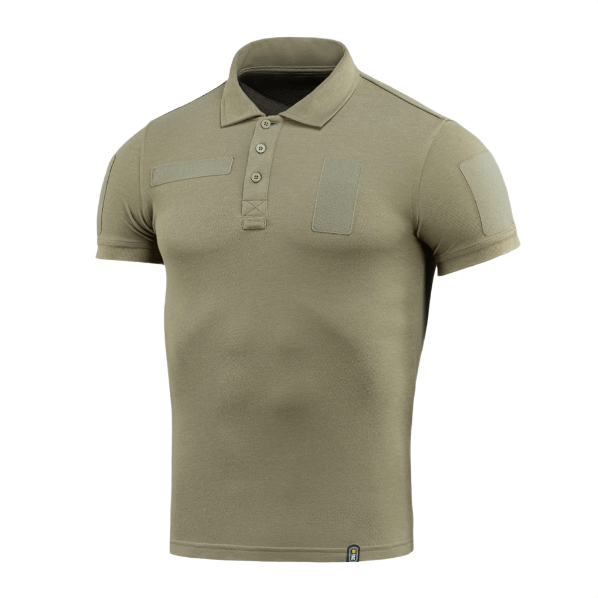M-Tac Tactical Polo Shirt 65/35 til politiuniformer, i bomuld/polyester med velcro-paneler, designet til komfort og holdbarhed.