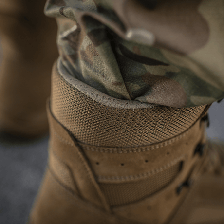 M-Tac Taktiske Sommerstøvler i holdbart læder og Cordura® mesh for komfort i varmt, udfordrende terræn. EU-fremstillet.