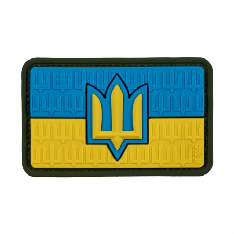 M-Tac patch Ukraine Flag med ZSU Trident PVC i PVC med Trident-motiv, reflekterer ukrainsk stolthed og national arv.