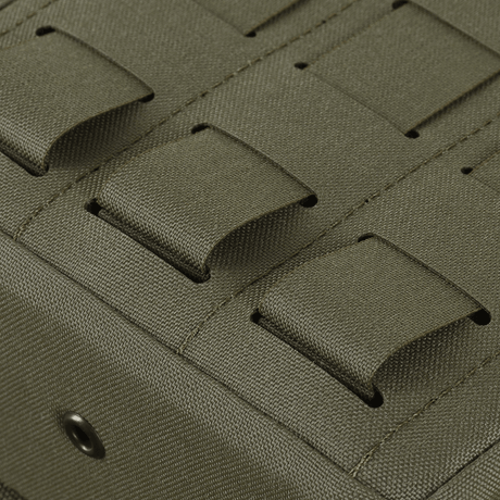 M-Tac Utility Taske Elite Small i kraftigt nylon med modulært MOLLE-system og forstærkede stropper, vist i galleri position 1.