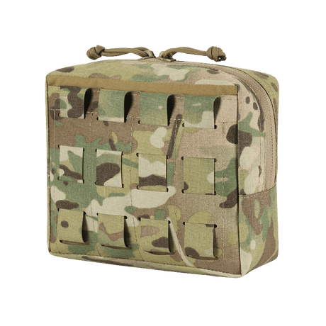 M-Tac Utility Taske Elite Medium i multicam camouflagemateriale med robust lynlåslukning og modulært MOLLE-system, galleri position 1.