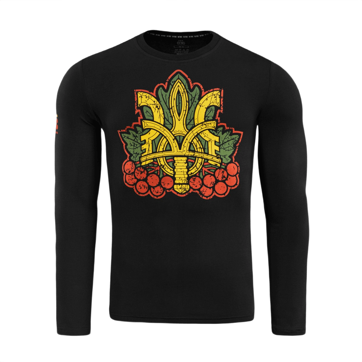 M-Tac Viburnum T-Shirt Long Sleeve med stiliseret Trident og viburnum design. Symboliserer historie og enhed i blødt, elastisk stof.