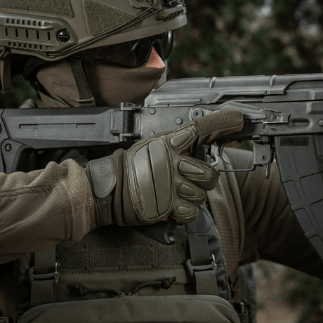 M-Tac Handsker Assault Tactical Mk.2 bruges i militær omgivelser for maksimal beskyttelse og komfort med ægte læder og syntetisk greb.