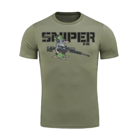 M-Tac T-Shirt Mole med blind muldvarp som sniper printet, i blød bomuldsblanding for komfort og bevægelsesfrihed.