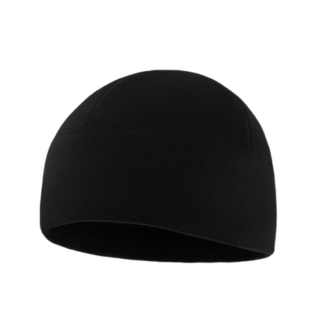 M-Tac Watch Cap Elite Fleece Beanie Hat Slimtex i sort, varm og slidstærk hue til vinteraktiviteter og taktisk brug.