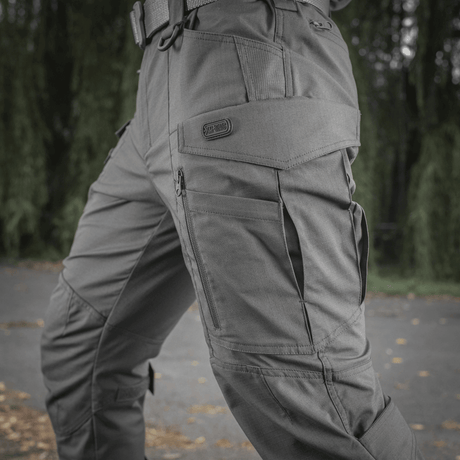 M-tac Taktiske Bukser Conquistador Gen. I Flex til udendørsaktiviteter, lavet af slidstærk polycotton Rip-stop Flex stof.