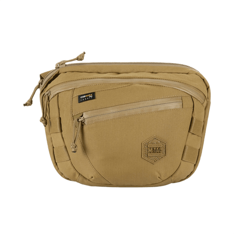 M-Tac Sphaera Hardsling Bag Large Elite med Velcro i Hex Cordura, kompakt med MOLLE-system, justerbar skulderrem og slidstærke materialer.