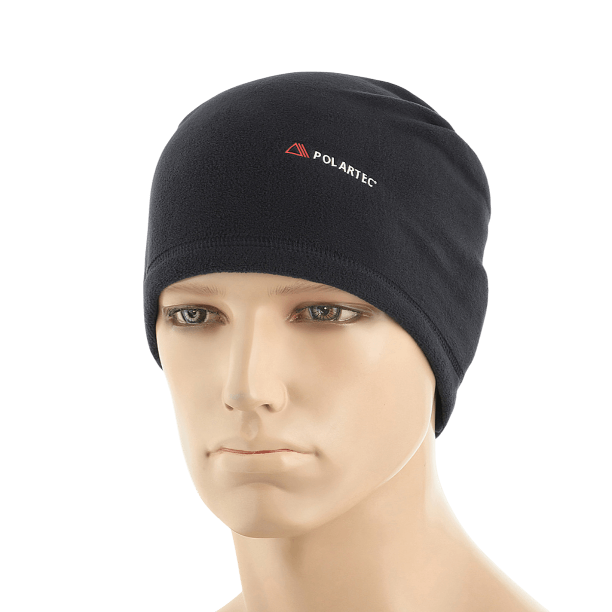 M-Tac Polartec Lang Tubehalstørklæde i sort fleece, bæres som hue, ideel til koldt vejr og hverdagsbrug. Komfortabel og alsidig.