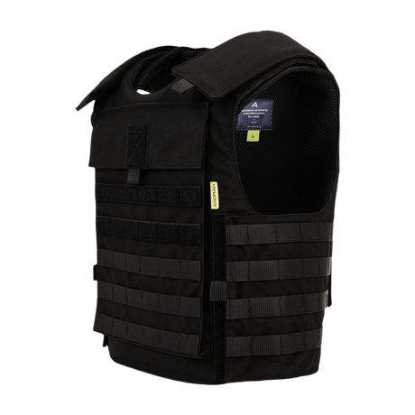 Anorak Tactical II Cover i sort med 360° PALS webbing og 1000D CORDURA® yderstof, designet til specialstyrker for maksimal effektivitet.
