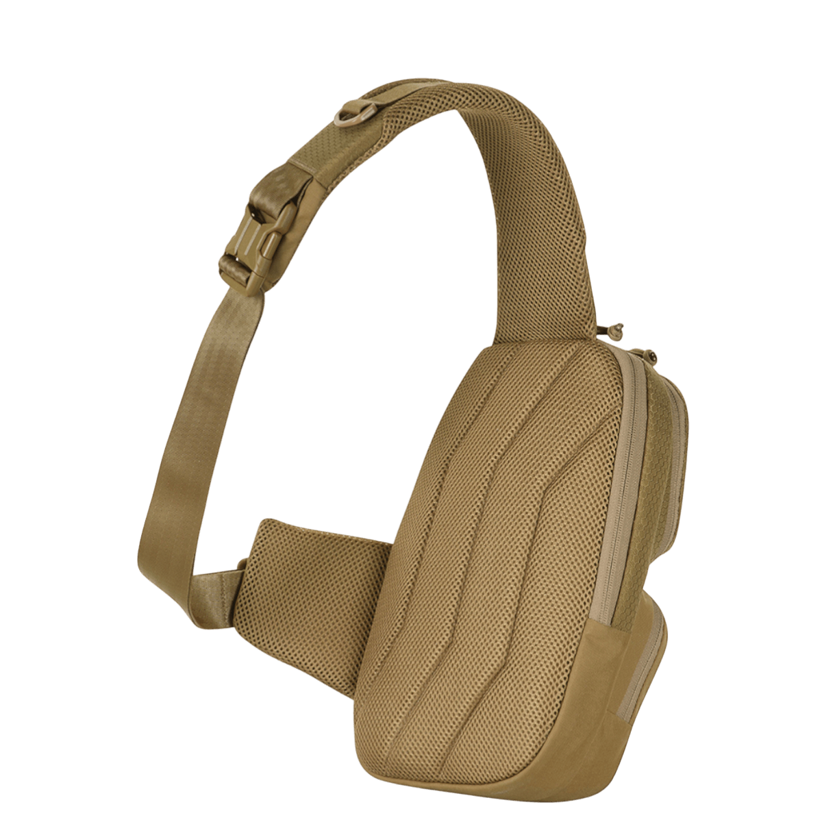 M-Tac Buckler Taske Elite Hex i sandfarve med skjult bærefunktion og MOLLE-system.