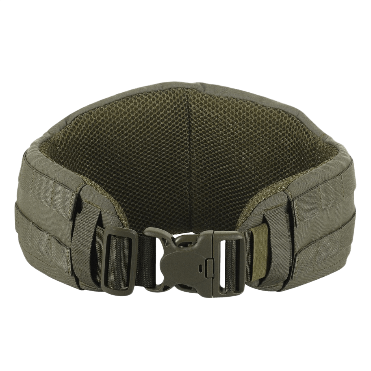 M-Tac War Belt ARMOR i slidstærkt Cordura 500D med MOLLE-webbing og robust lukning, perfekt til taktiske opgaver.