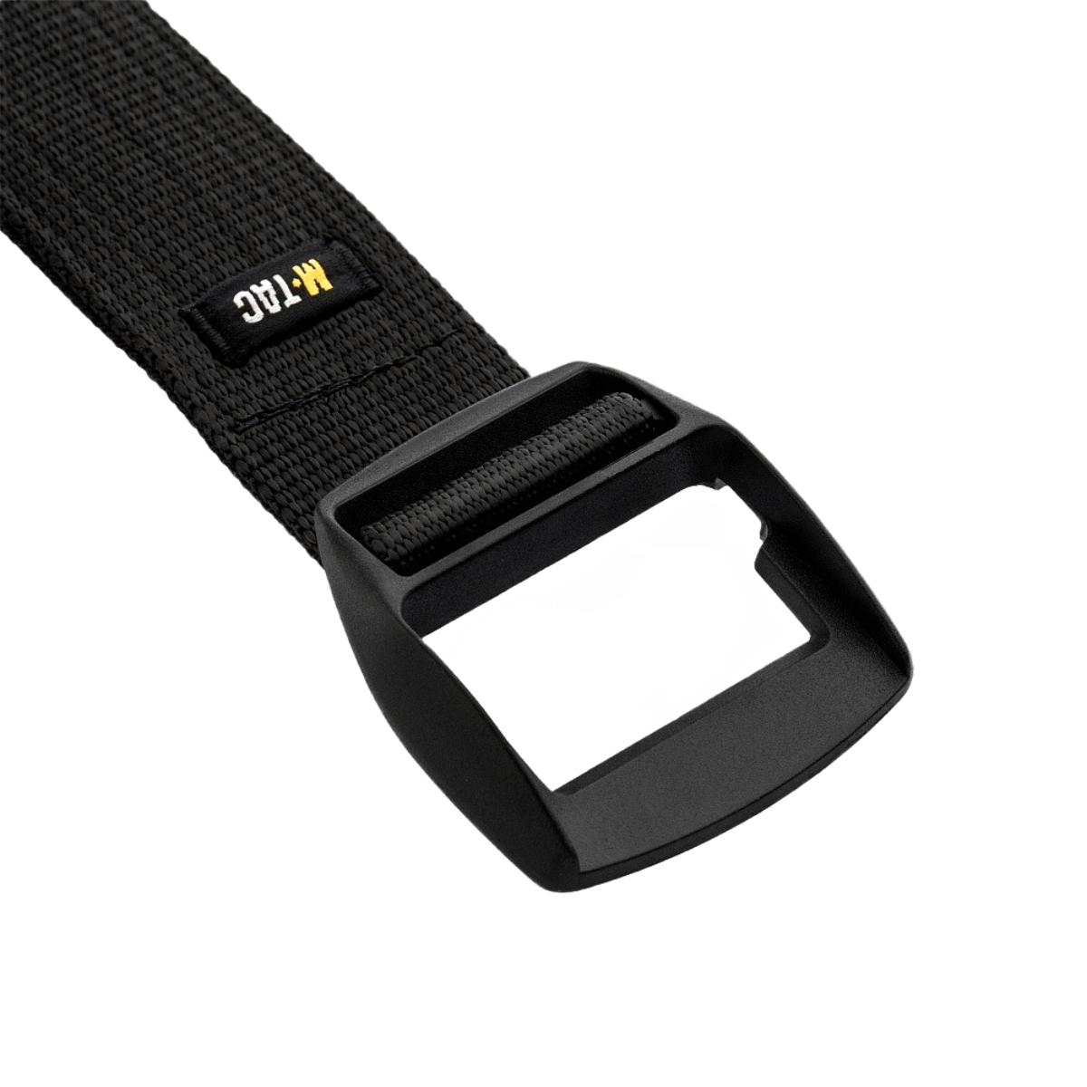 M-Tac Berg Buckle Taktisk Bælte i højstyrke nylon med Woojin plastic® spænde, ideelt til sikker fastgørelse og hurtig åbning.