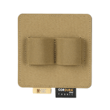 M-Tac Double Mag Pouch Hook Backed Magazine i beige Cordura-stof med Velcro-fastgørelse, ideel til opbevaring af to magasiner eller lignende genstande.
