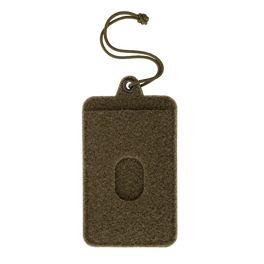 M-Tac Badge Holder – ID-kort og patch med blødt Velcro, plastbase, metaløjer og paracord til ophæng. Perfekt til ID og patches.