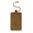 M-Tac Badge Holder – ID-kort og patch, taktisk ID-kortholder i beige med blødt Velcro til patcher og metaløjer til ophæng.