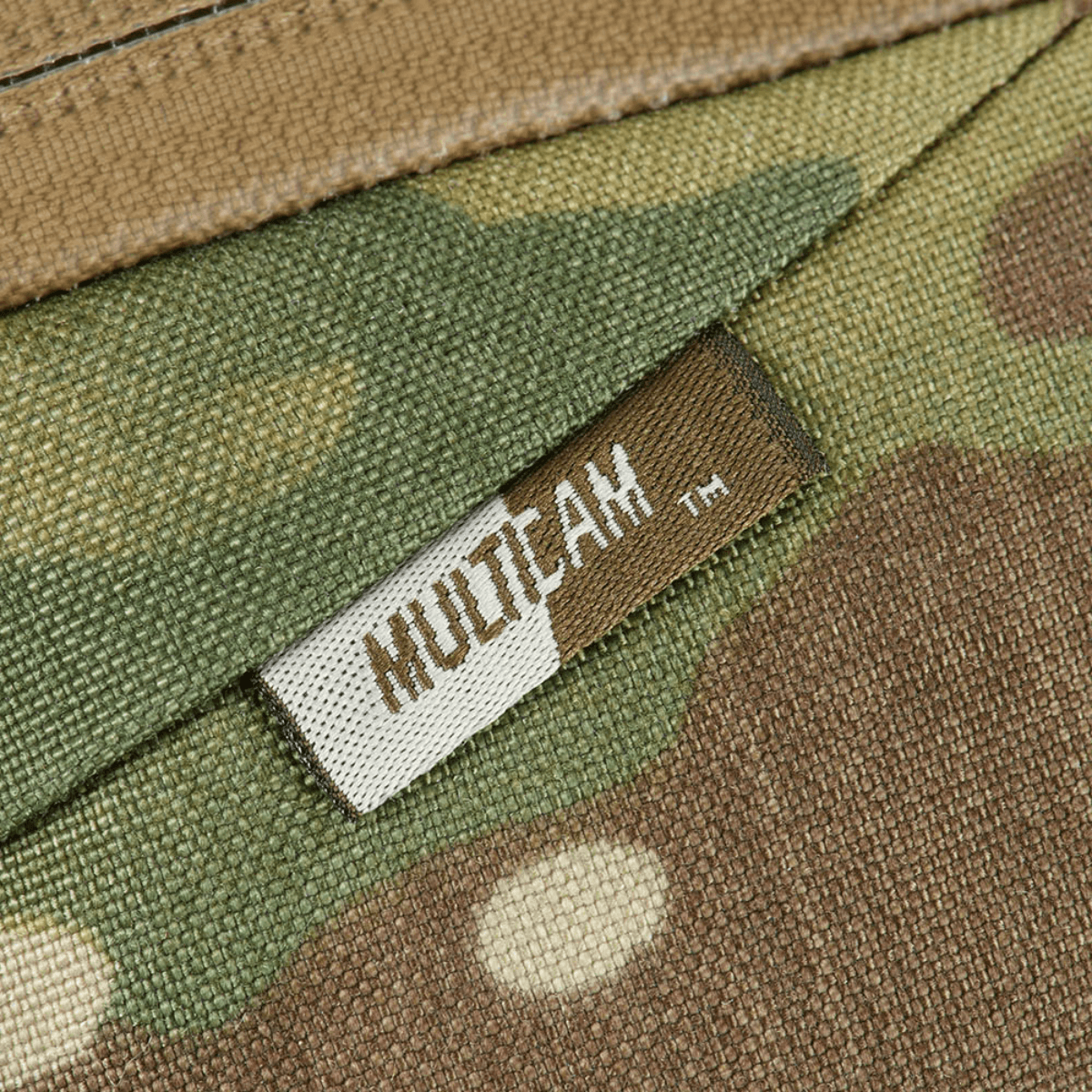 Nærbillede af M-Tac Sphaera Hex Hardsling Taske Gen.II Elite med Multicam mønster og Cordura-materiale.