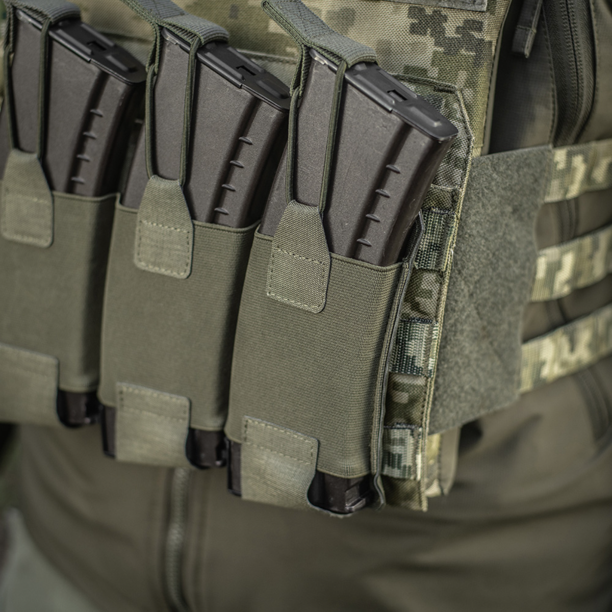 M‑Tac Elastisk Triple Magazine Pouch Elite