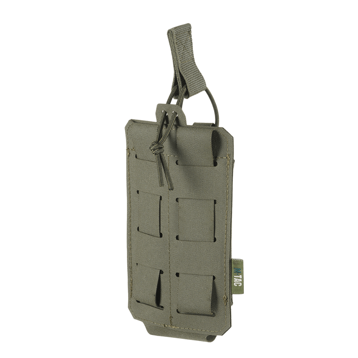 M‑Tac Elastisk Single Magazine Pouch Elite til AK/AR magasin, lavet af Cordura 500D, kompatibel med MOLLE Laser Cut-monteringssystem.